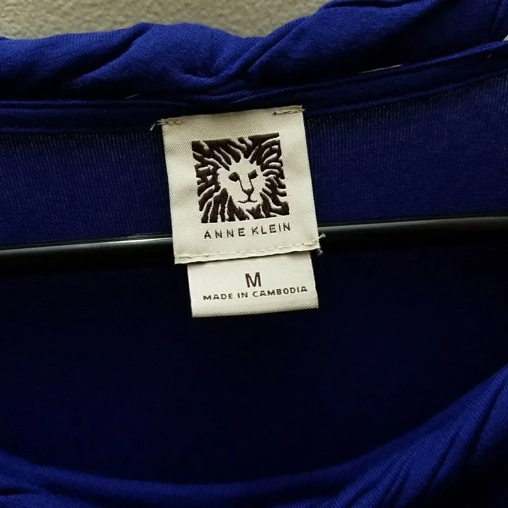 Anne Klein Rolled Collar Blouse - Picture 2 of 3